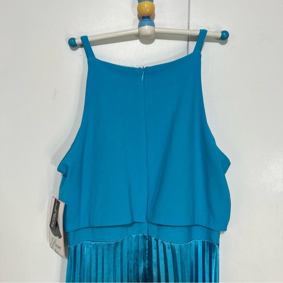Rare Editions Big Girl's Ombre Zip Up Dressy Maxi Dress Blue Size 12 NWT - Picture 8 of 16
